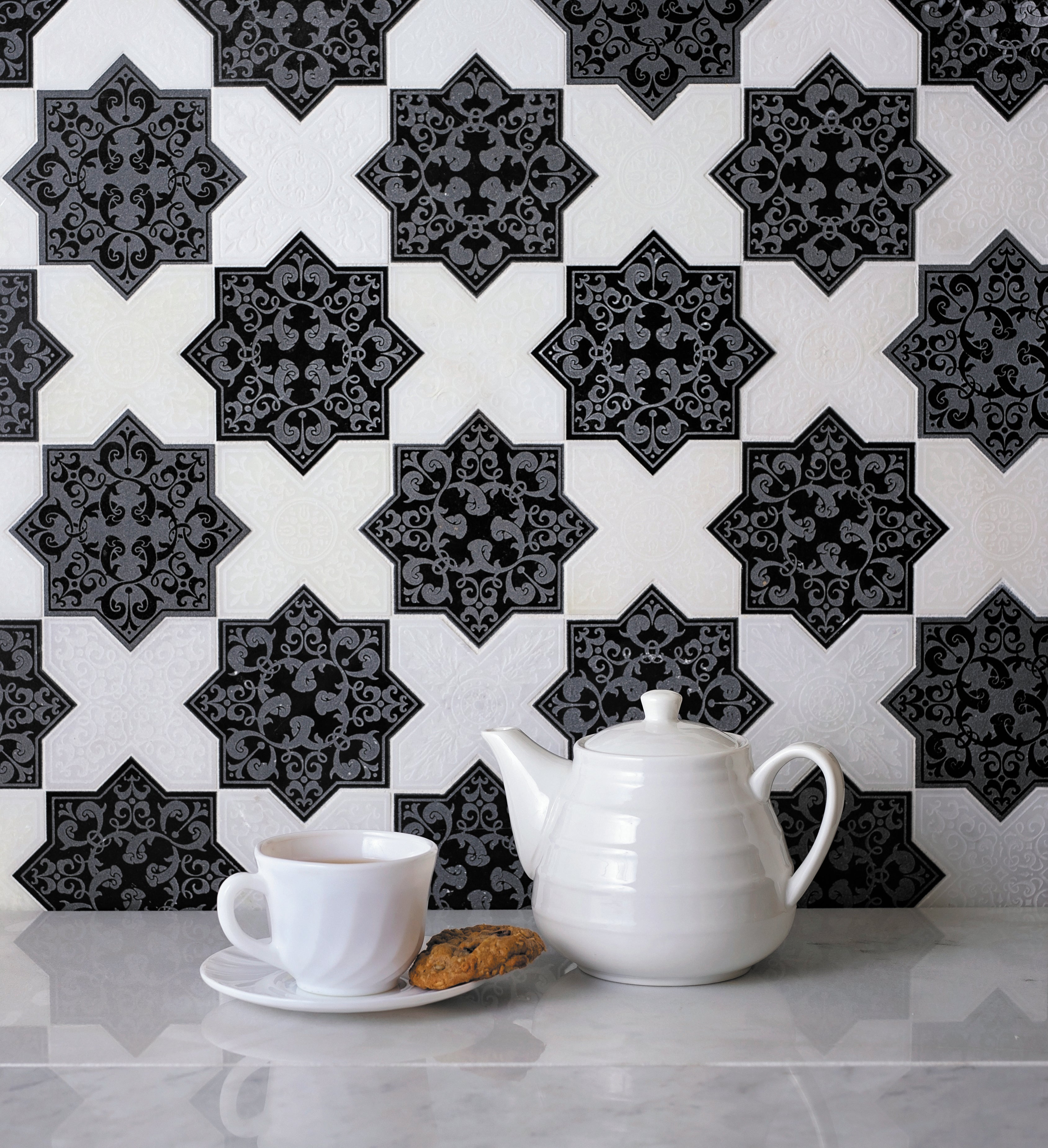 pantheon natural stone mosaic with shades of beige and brown from surface group international.