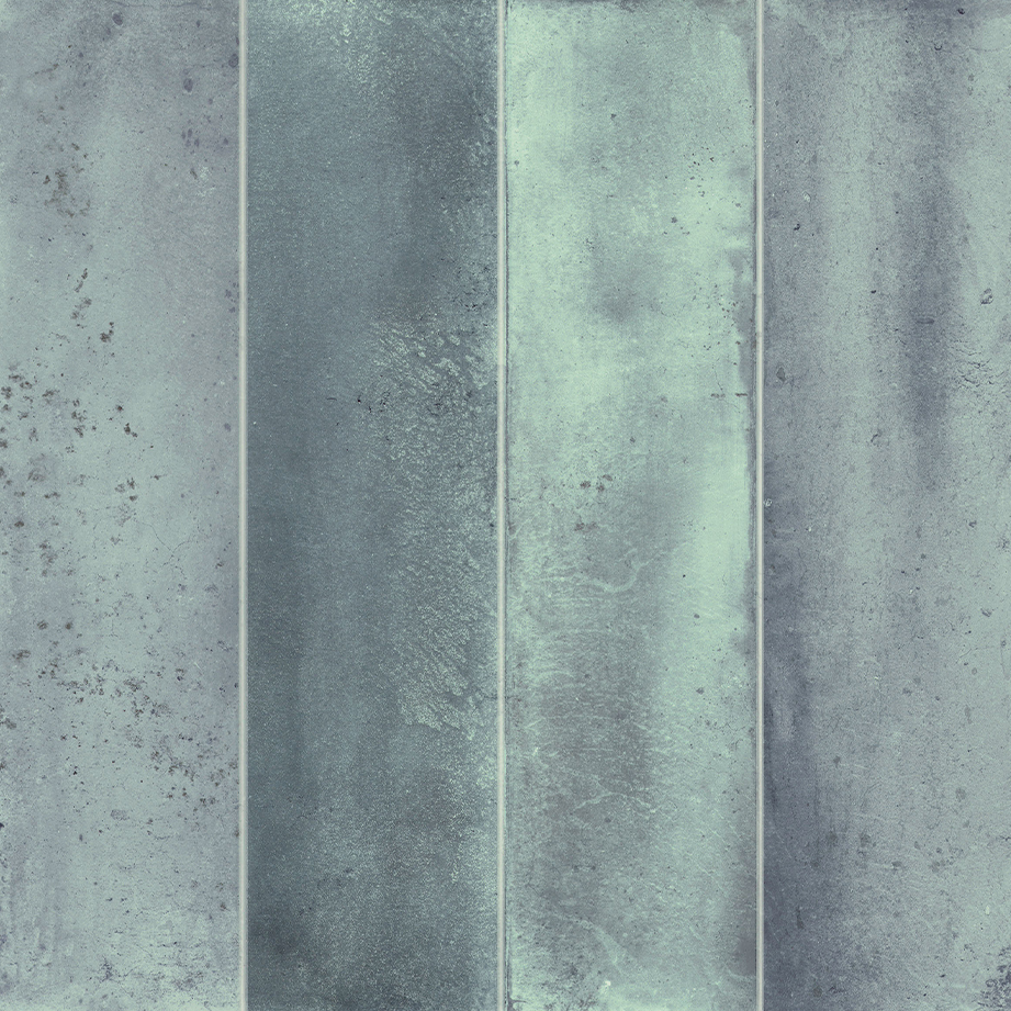 Blue Timeless Elon porcelain tile collection showcasing various shades of blue with a zellige look, available in ceramic and natural stone options at Surface Group online store.