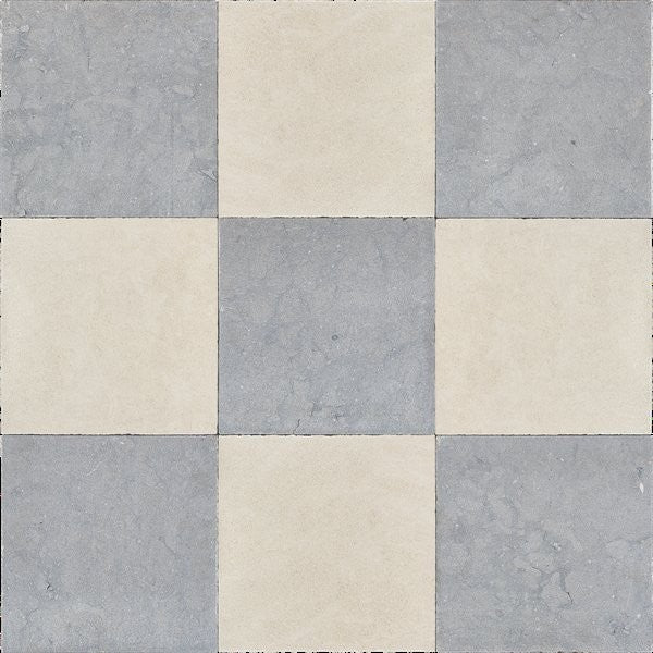 Solene & Lagos Blue Checkerboard