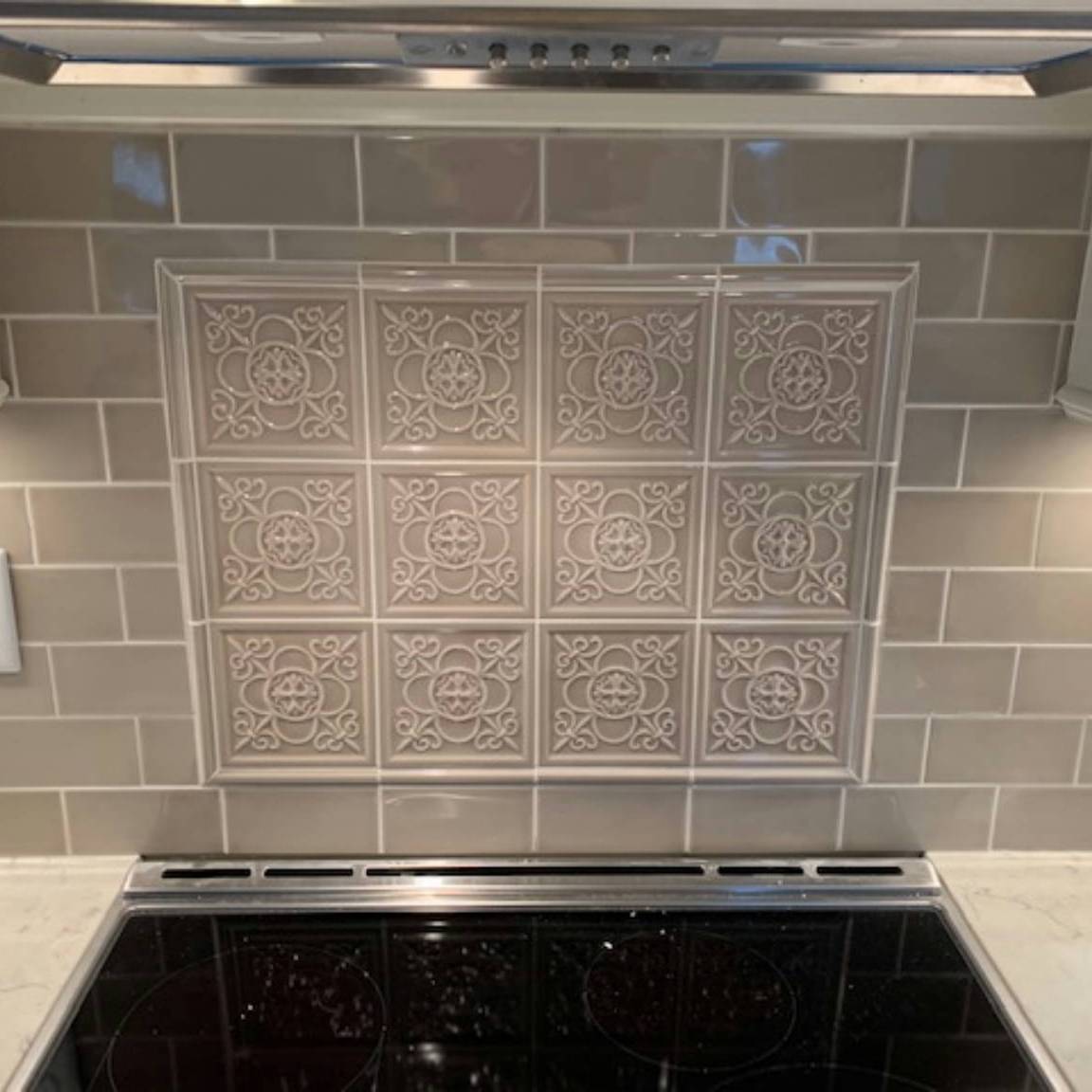 brown ceramic tile wall covering in restaurant interior