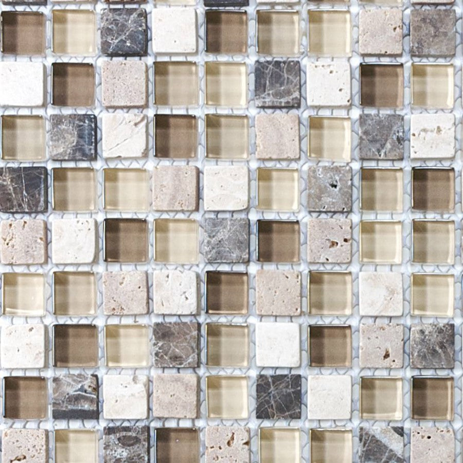 GS Blend Cappuccino Stone Blend&Glass Mosaic
