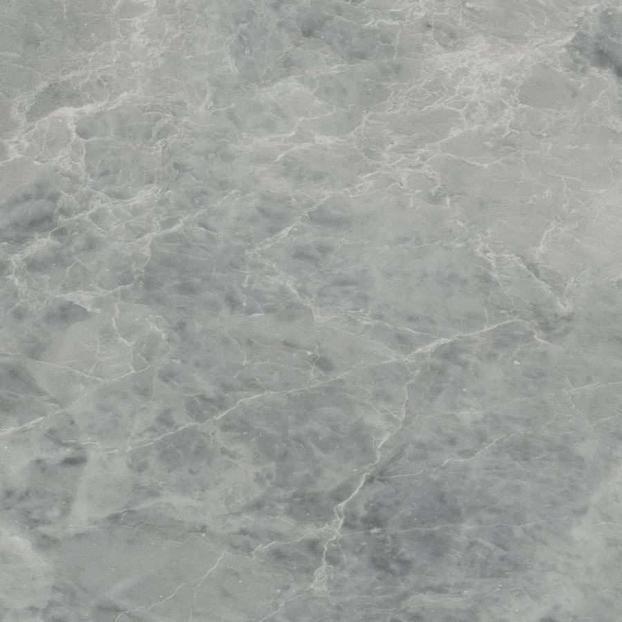 Porcelain tile with a marble-like gray pattern for flooring or wall design.