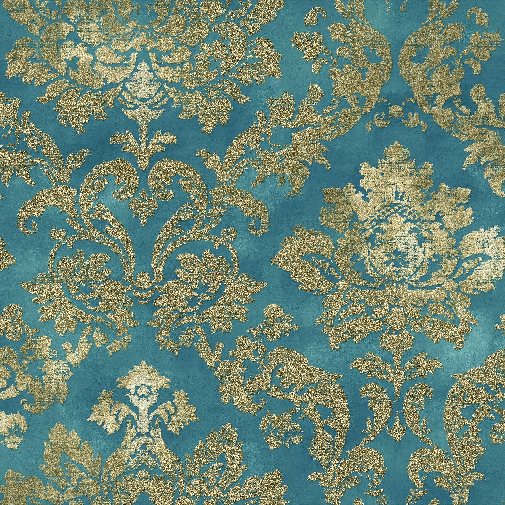 Crea La Teal Green Deco Porcelain