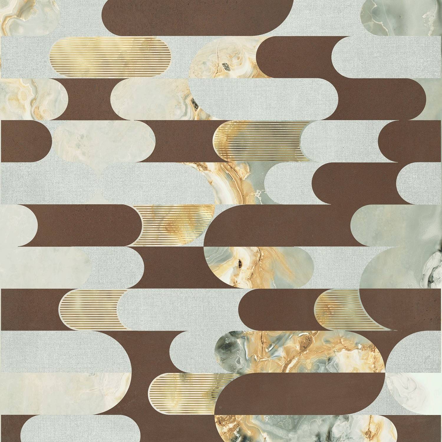 Oro Grey Deco Porcelain