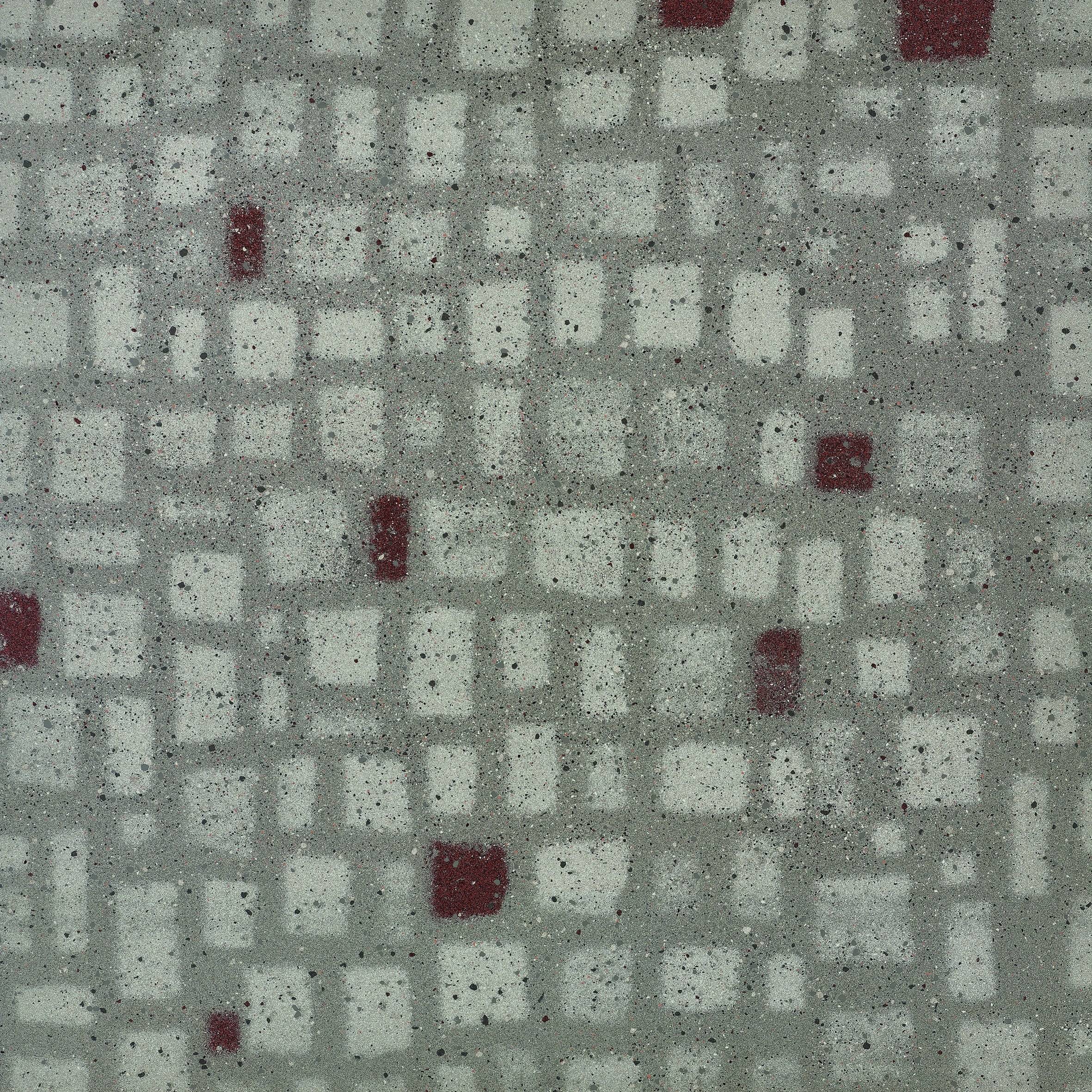 Overcome Grey Red Deco Porcelain