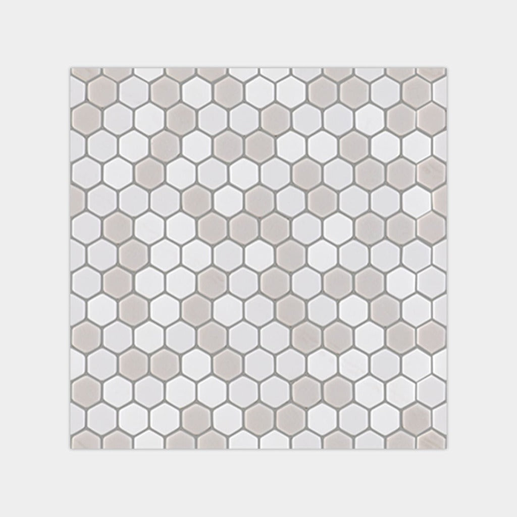 Glaze Beige Hexagon