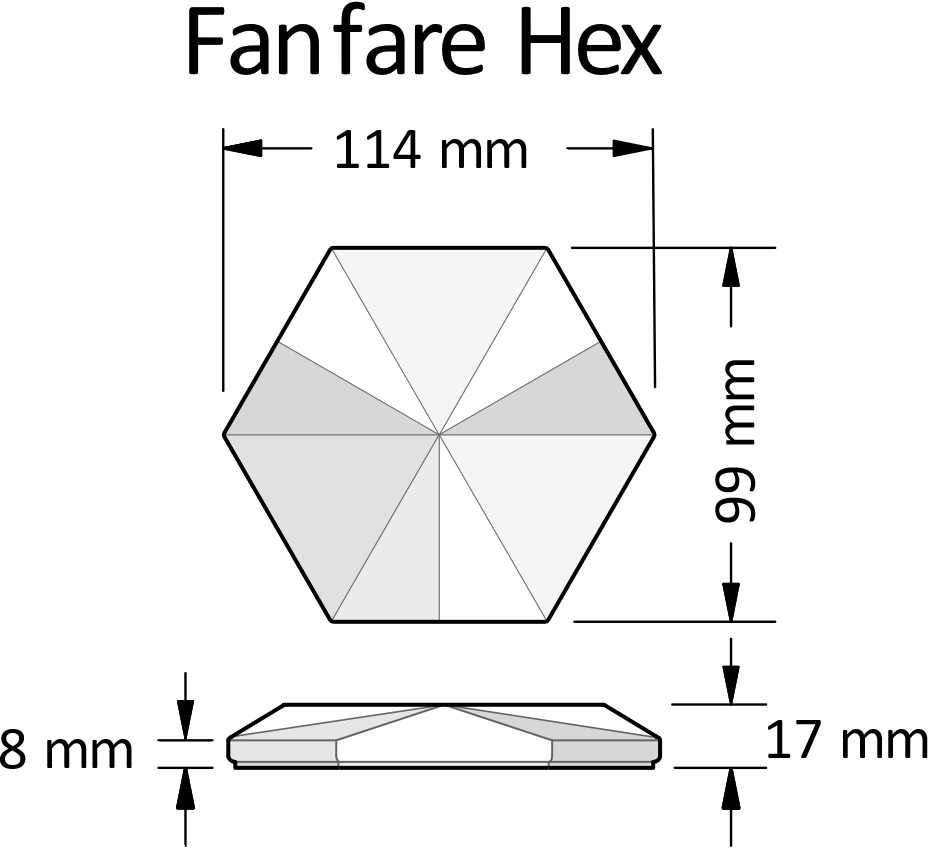 Contours Fanfare Hexagon Field Tile 4