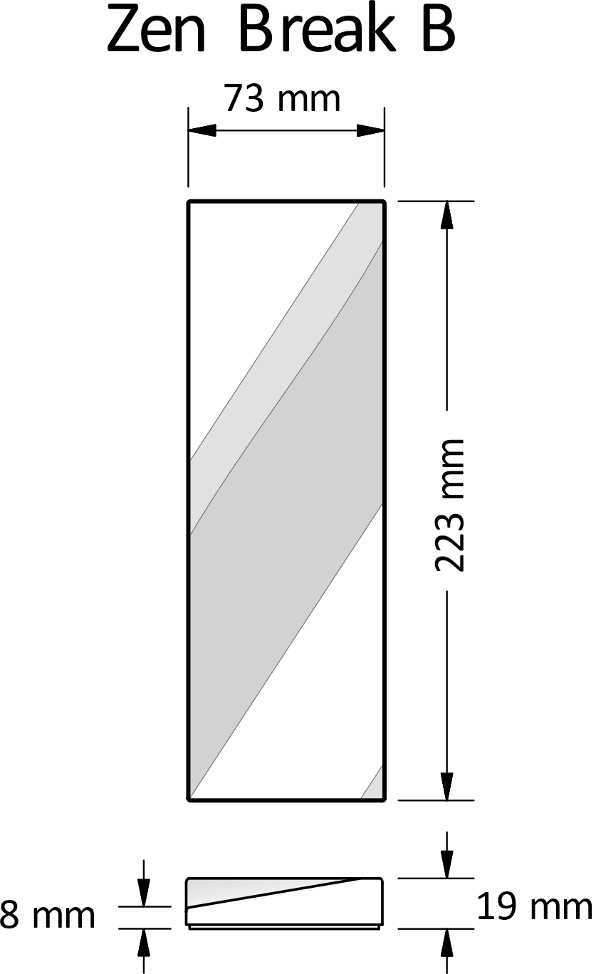 Contours Zen Break B Rectangle Field Tile 3x9