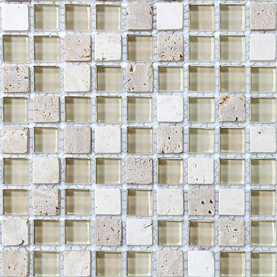 GS Blend Creme Brulee Stone Blend&Glass Mosaic