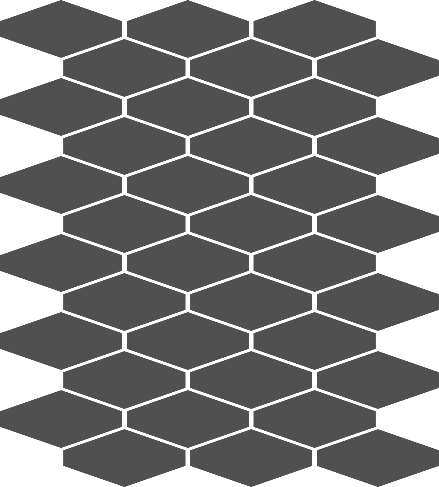 Elements Mod Hex Colored Glass Mosaic