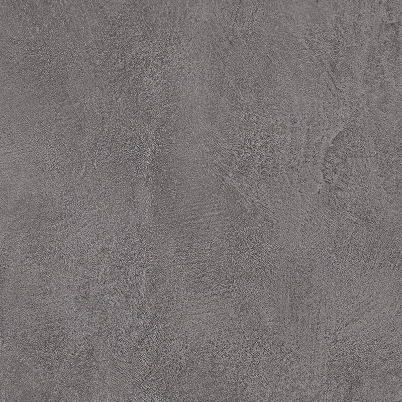 Close-up of a textured porcelain tile with an anthracite or dark gray color and subtle pattern variations reminiscent of natural stone. |