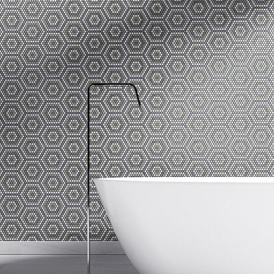 Gray Limestone Mosaic tile and surface collection
