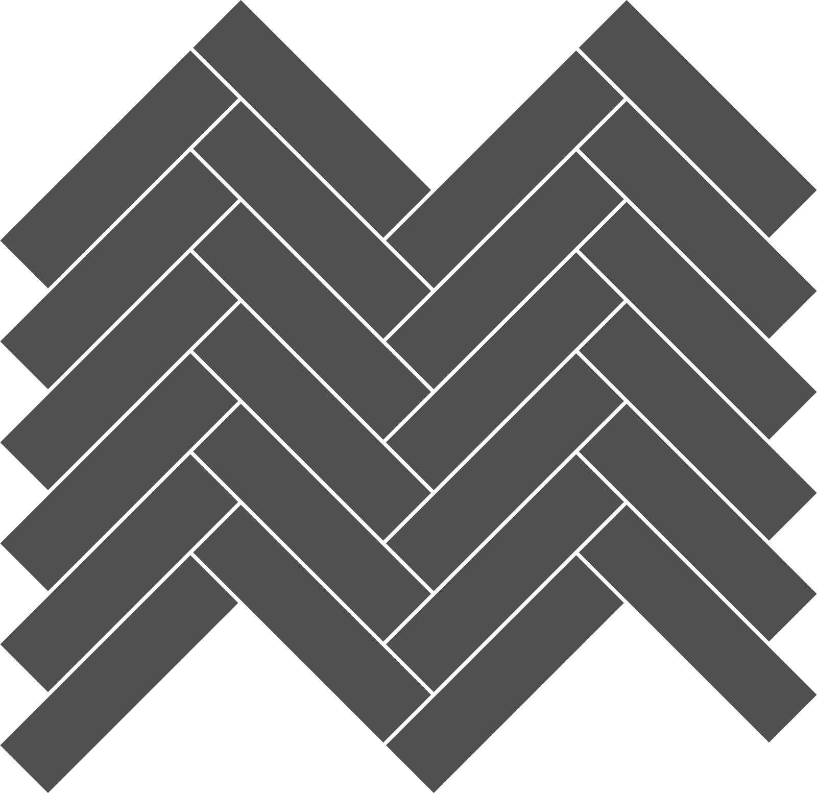 Haisen Herringbone 1X4 Colored Glass Mosaic