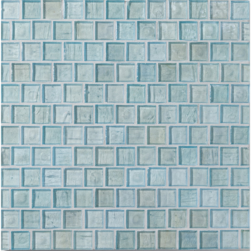 Elements Blue Skies Colored Glass Mosaic, Trim