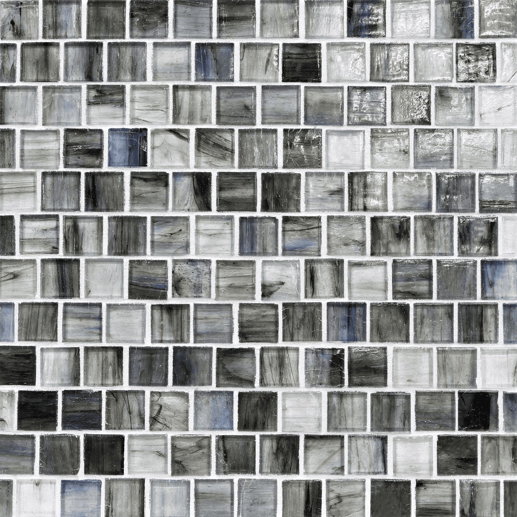 Haisen Steel Colored Glass Mosaic, Trim