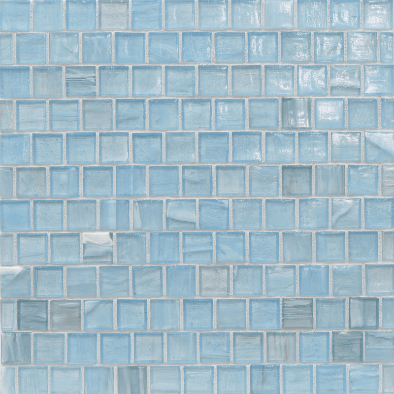 Lapis Aerial Colored Glass Mosaic, Trim