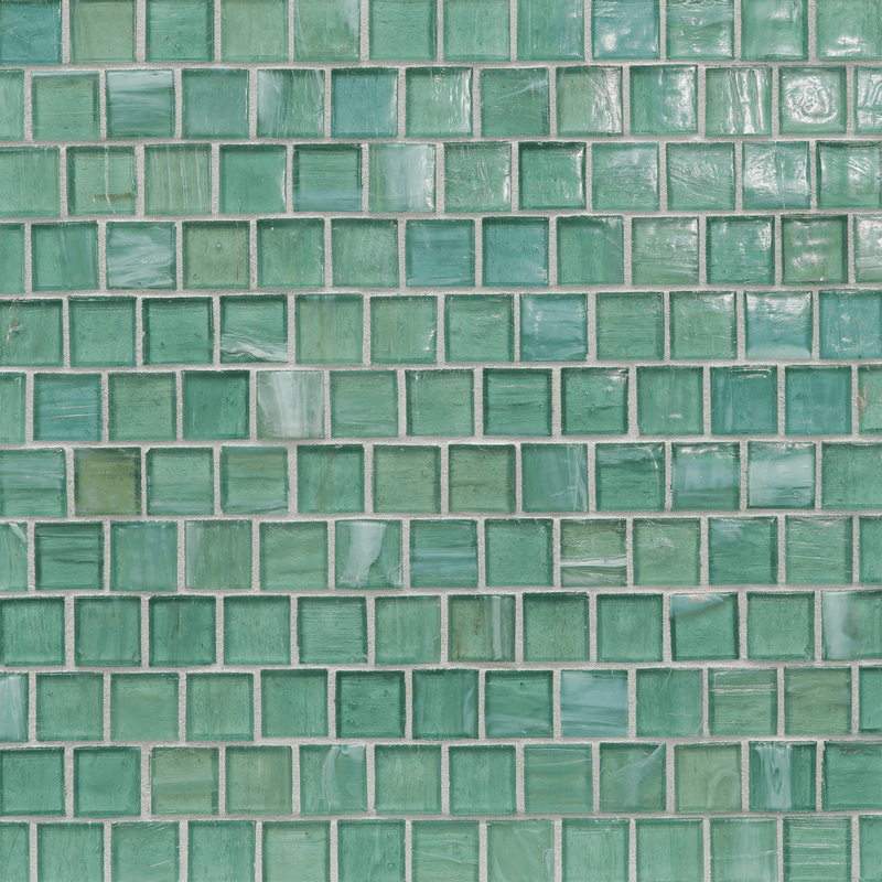 Lapis Everglades Colored Glass Mosaic, Trim