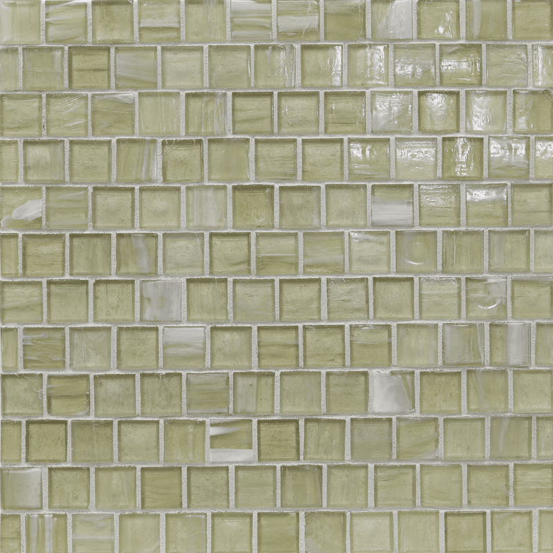 Lapis Pale Oak Colored Glass Mosaic, Trim