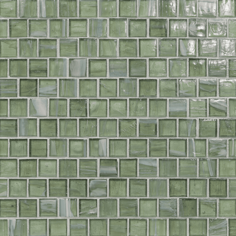 Lapis Palm Colored Glass Mosaic, Trim