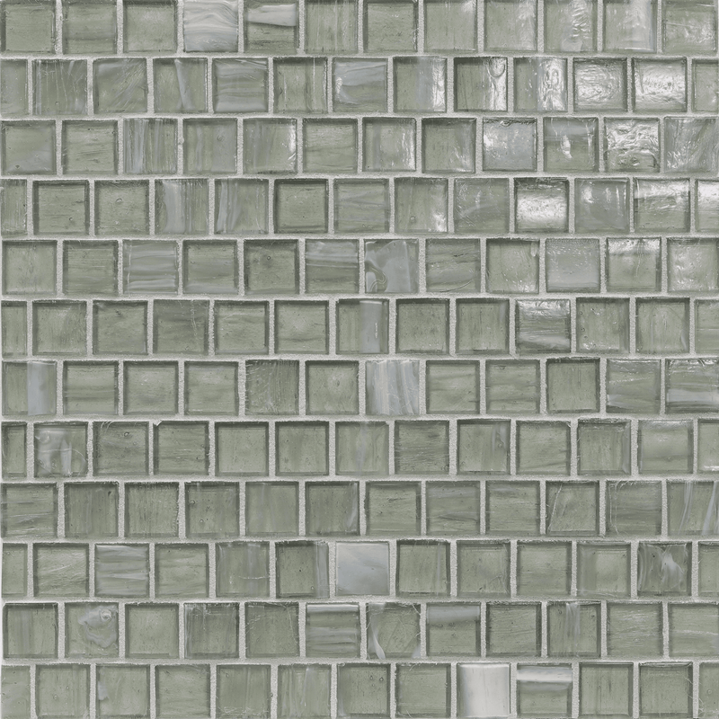 Lapis Whisper Colored Glass Mosaic, Trim