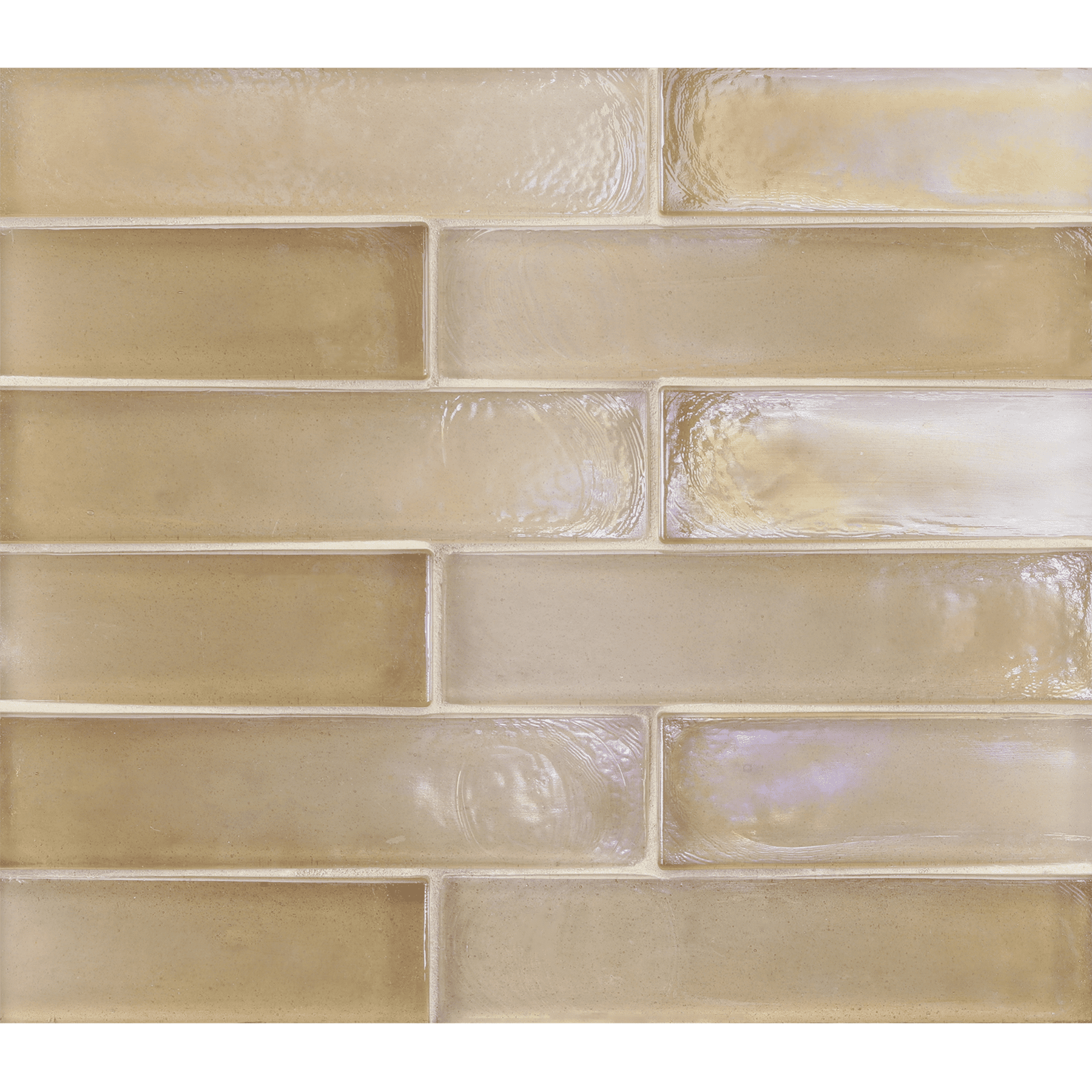 Origami Field Latte Colored Glass Field Tile