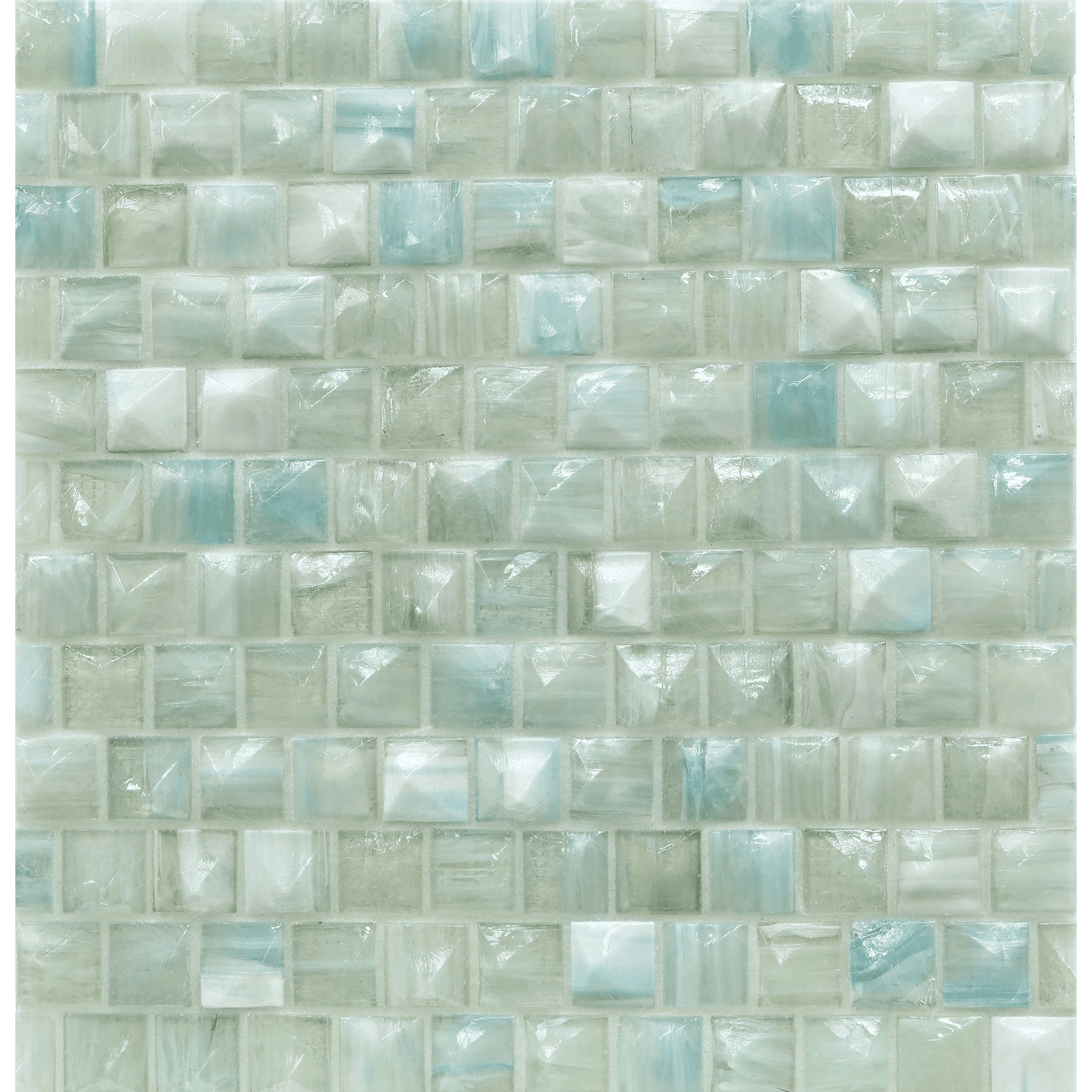 Origami Mosaic Cetara Colored Glass Mosaic
