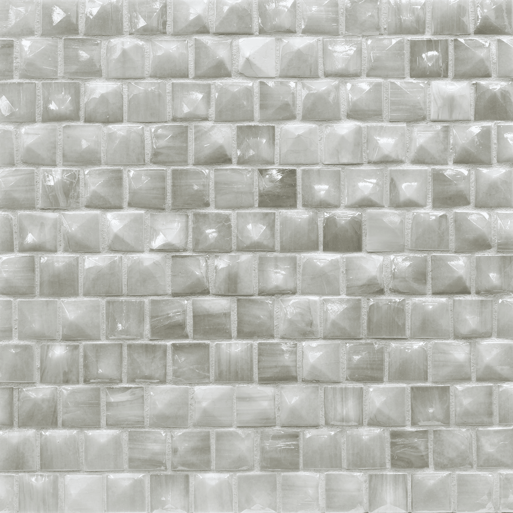 Origami Mosaic Ivory Colored Glass Mosaic