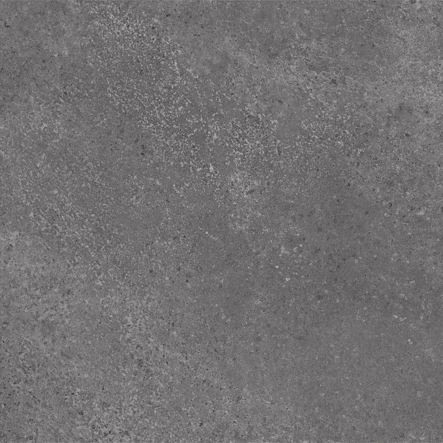 Porcelain tile with a textured gray finish suitable for modern flooring and wall installations.