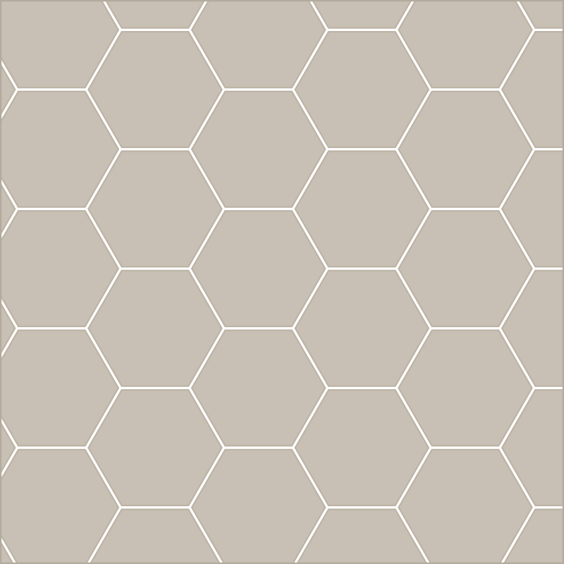 Hexagonal mosaic pattern