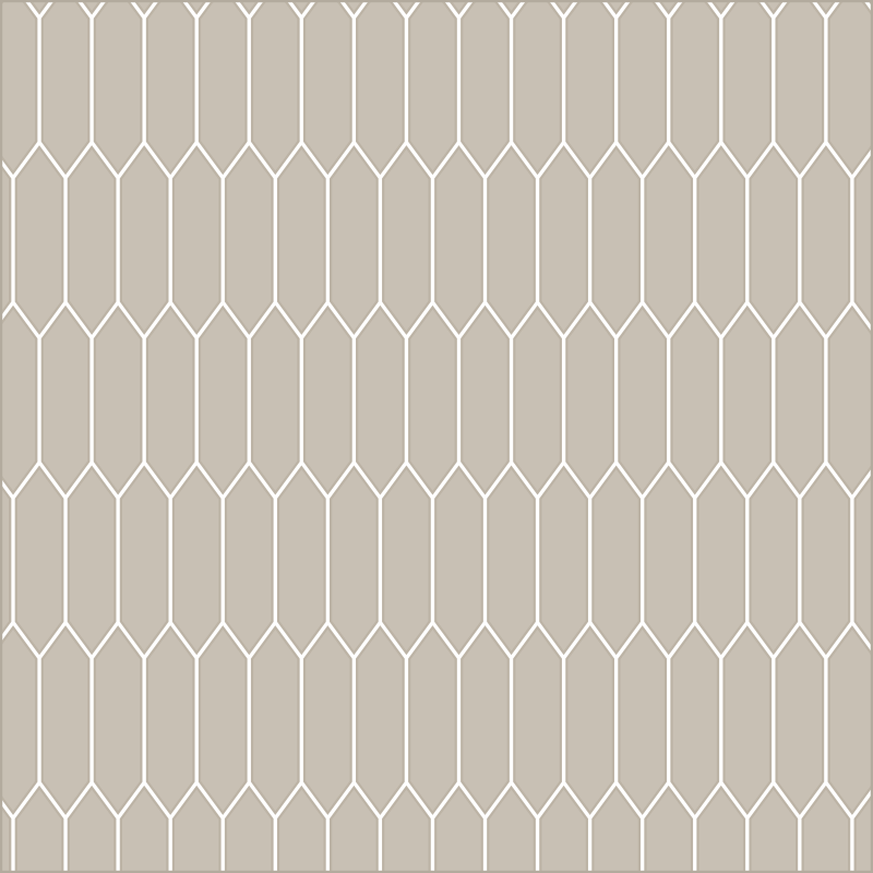 Picket mosaic pattern