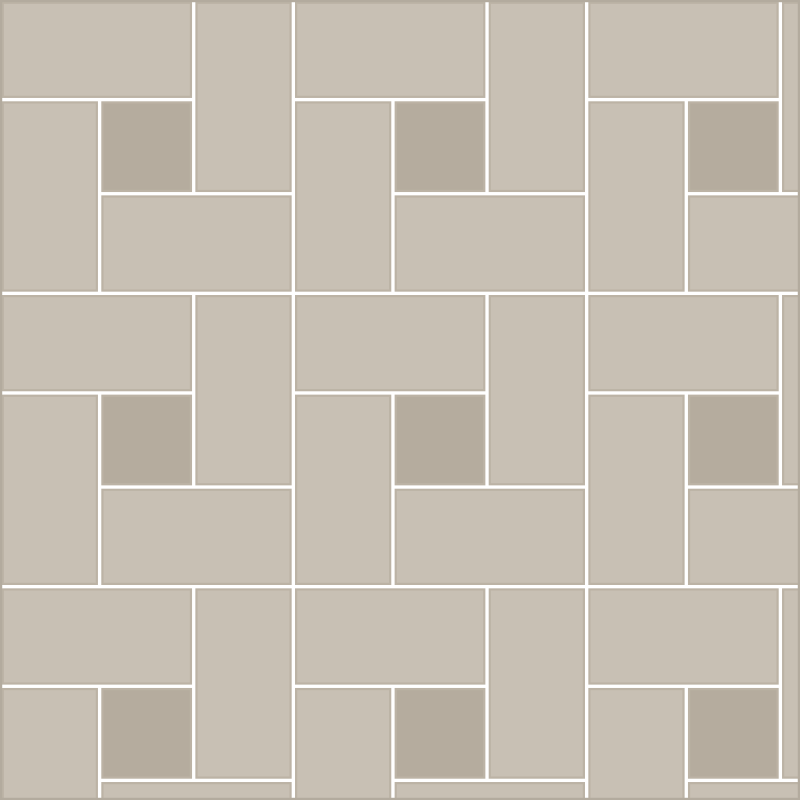 Pinwheel mosaic pattern