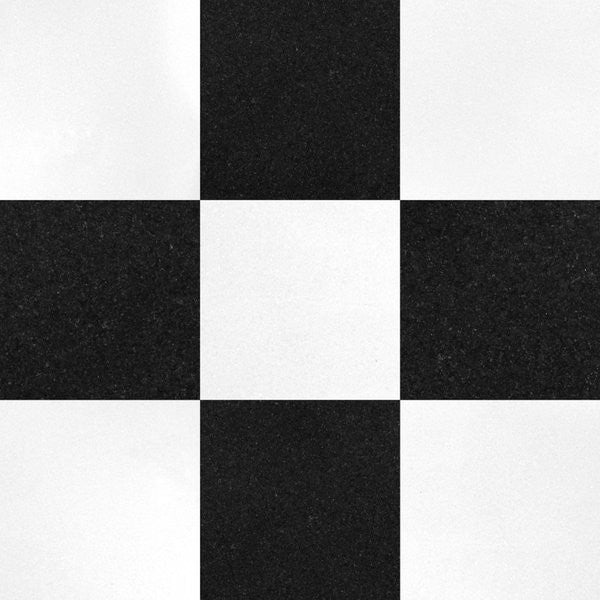 Absolute Black & Thassos White Checkerboard
