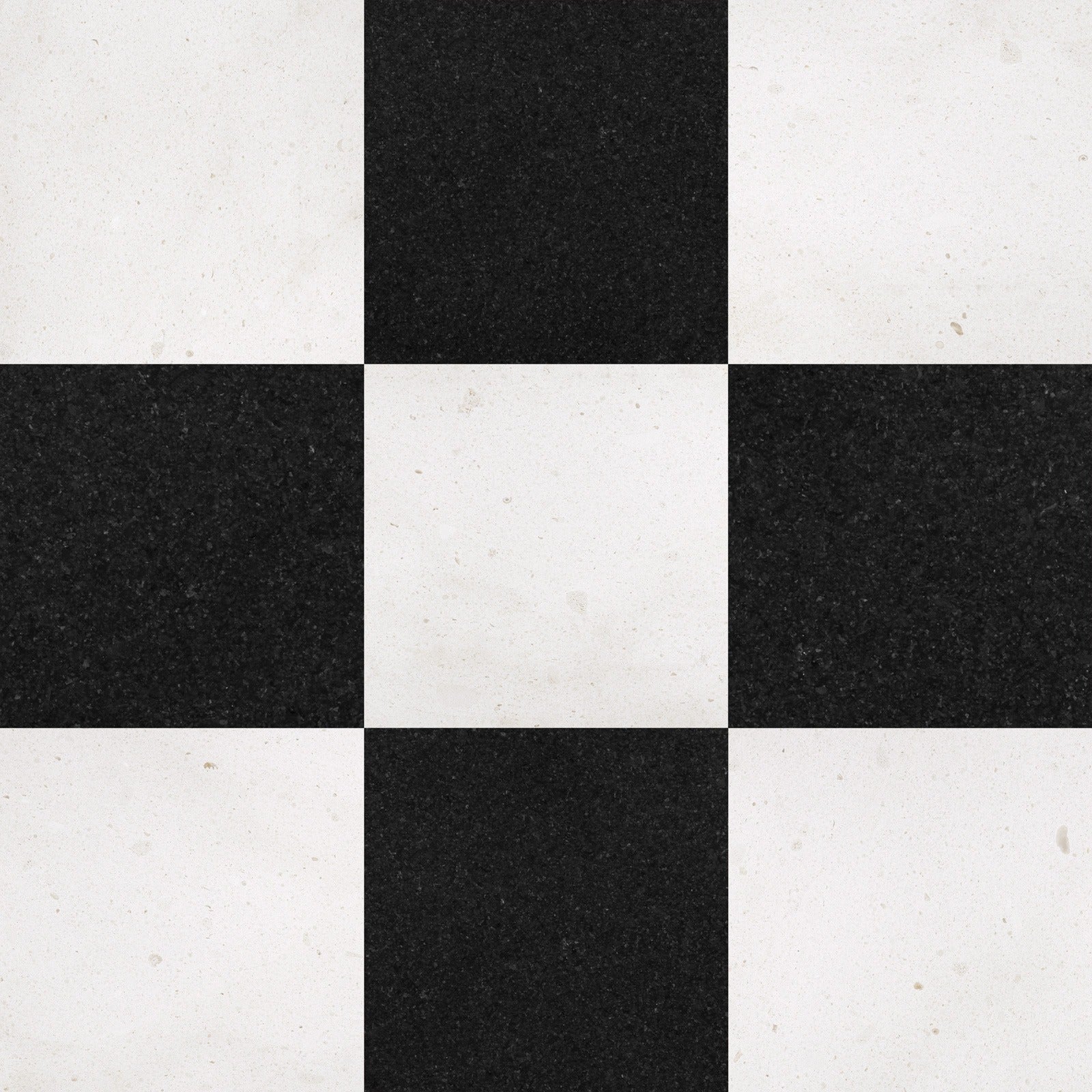 Crema Europa & Absolute Black Checkerboard