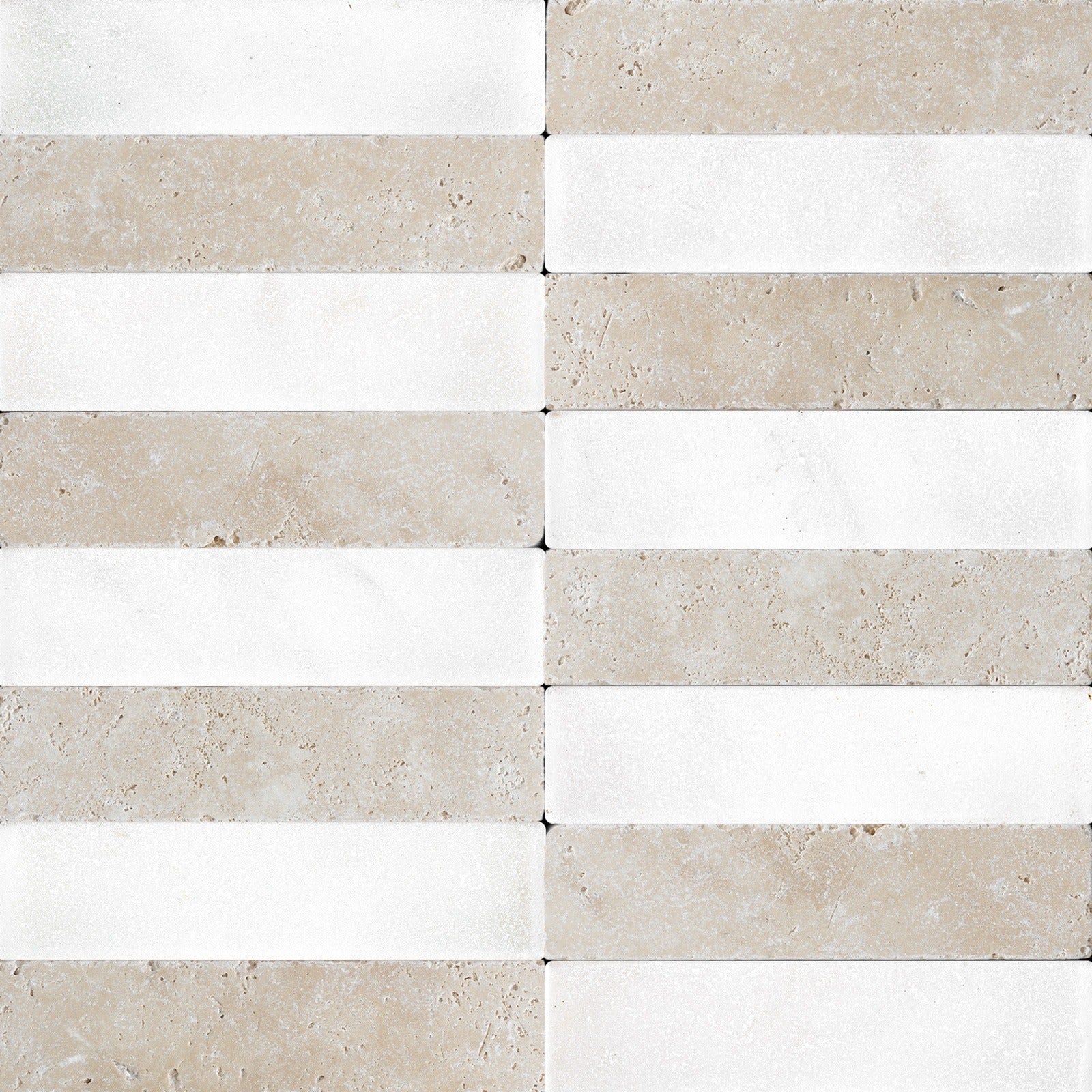 Thassos White & Ivory Premium Checkerboard
