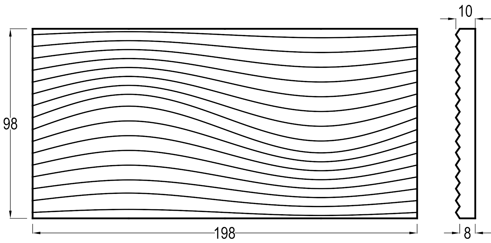 Origami Field Verve Colored Glass Field Tile