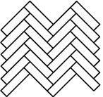 Shibui 1X4 Herringbone Field Mosaic