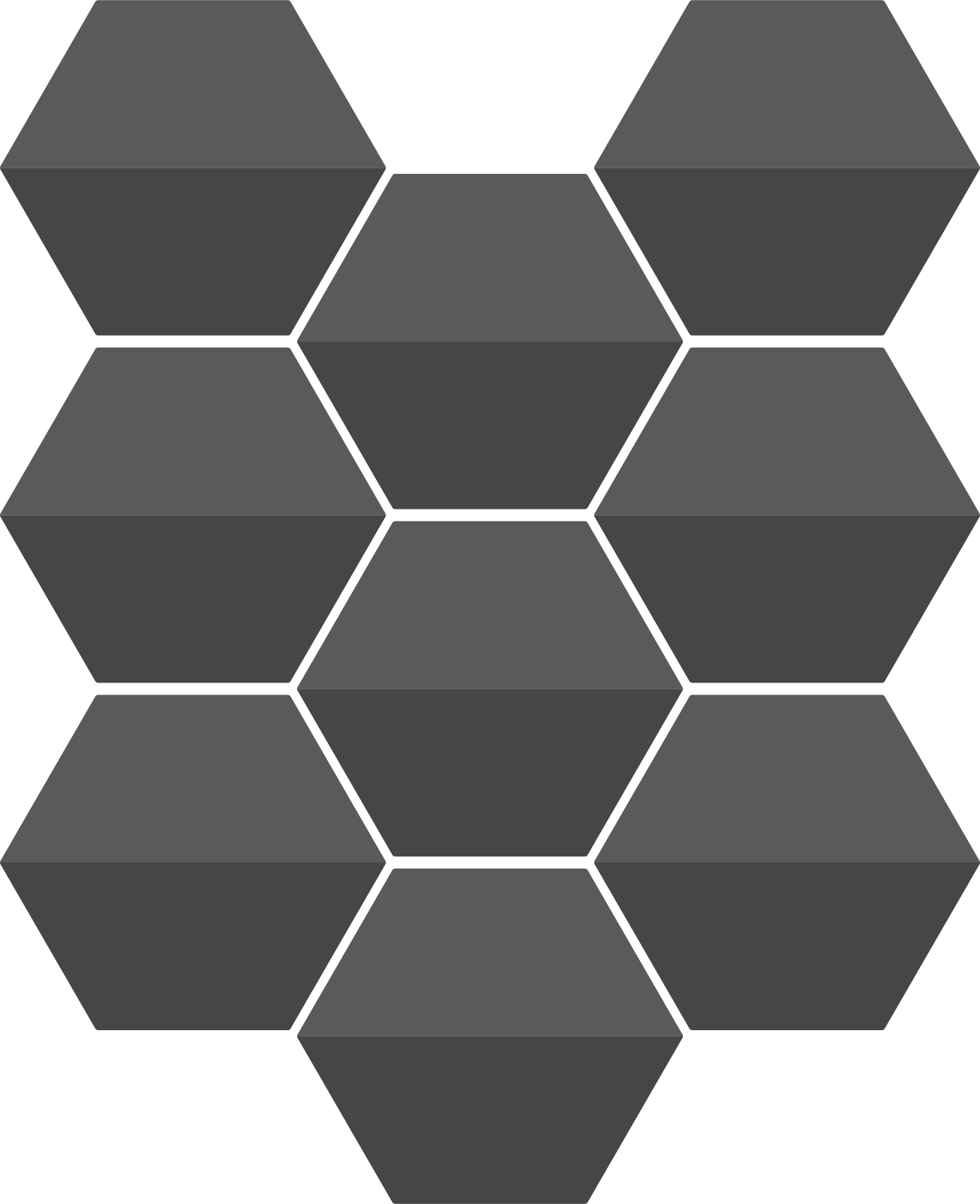Shinju Crest Hexagonal Field Mosaic