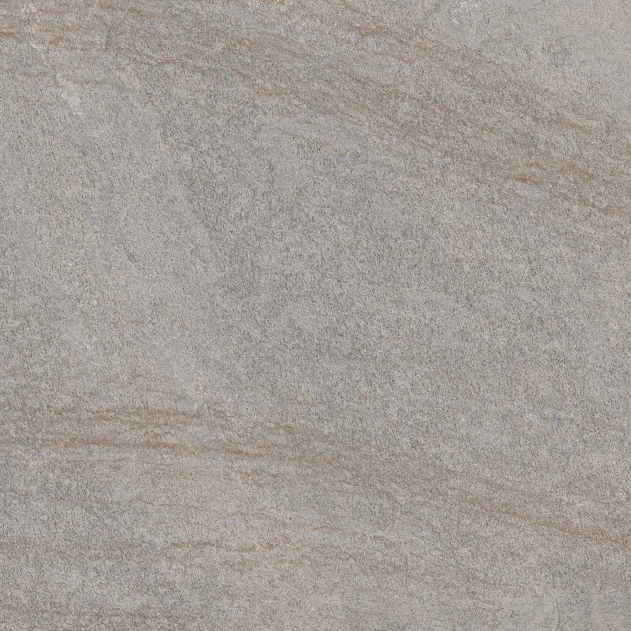 Porcelain tile with a textured gray finish suitable for flooring and wall installations.