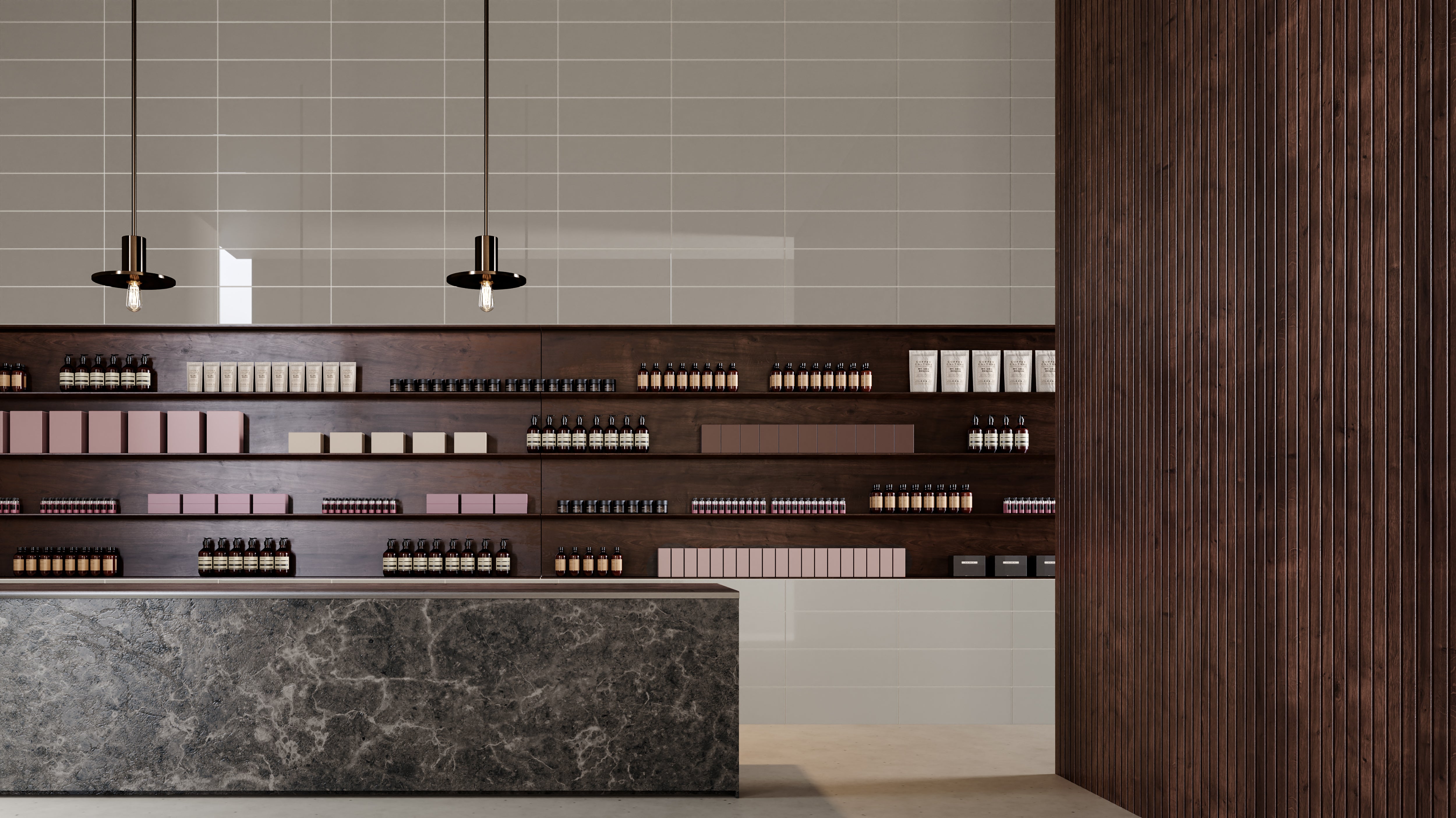 Element Colored Glass Mosaic, Field Tile