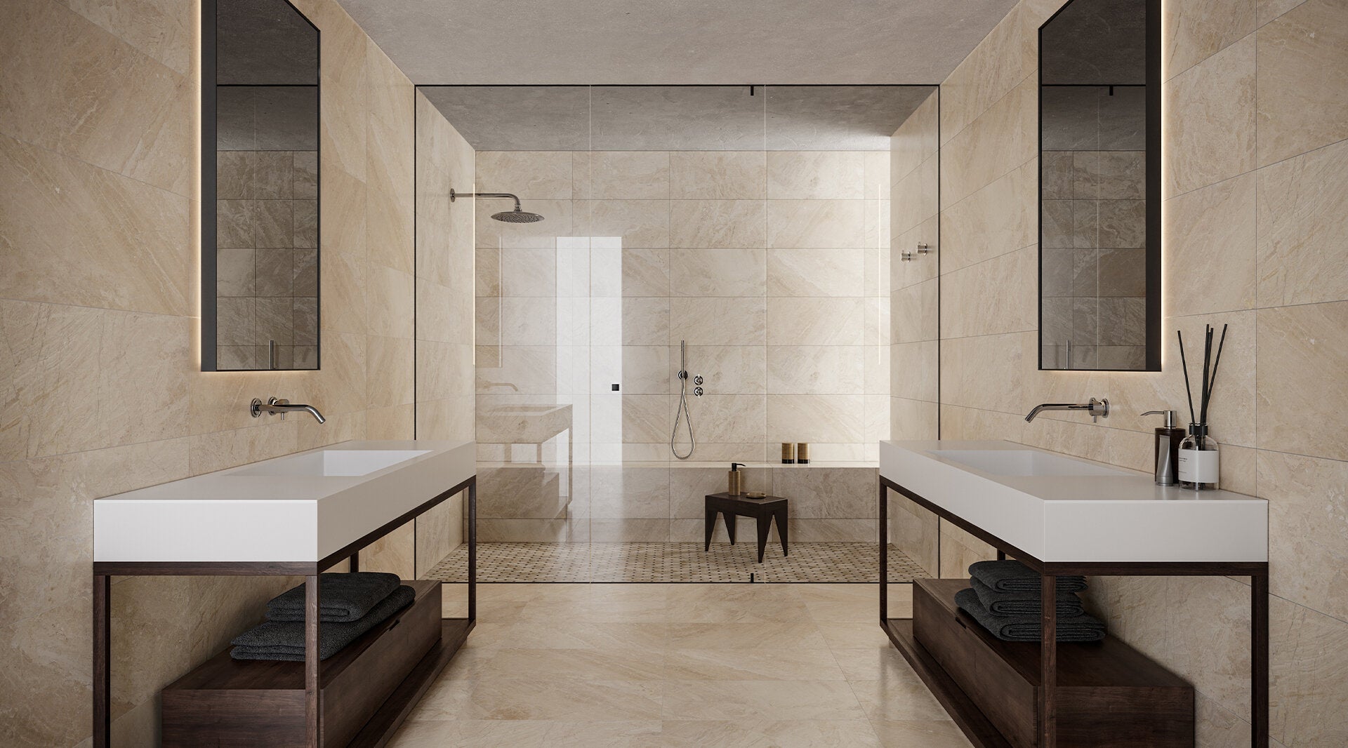 Pure porcelain bathroom collection