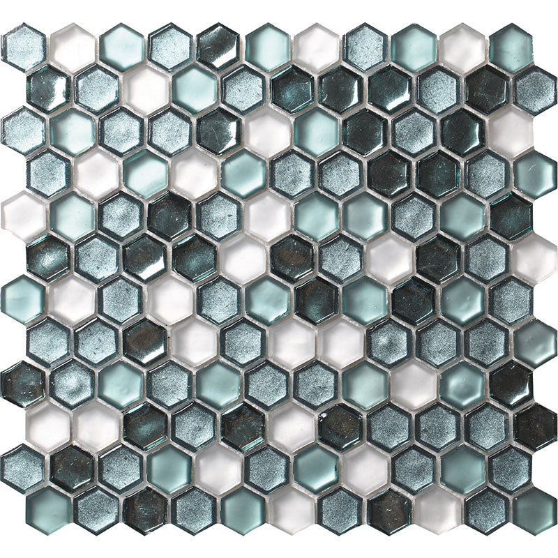Glamour Emerald Colored Glass Mosaic