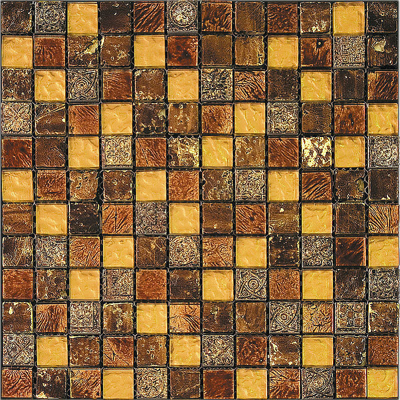 Inka Straight Stack Colored Glass Mosaic