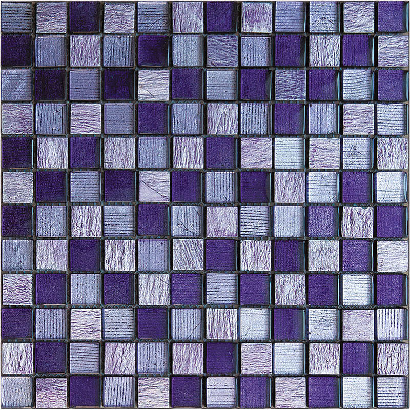 Inka Purple Rain Colored Glass Mosaic