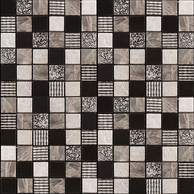 Inka Silver Streak Colored Glass Mosaic