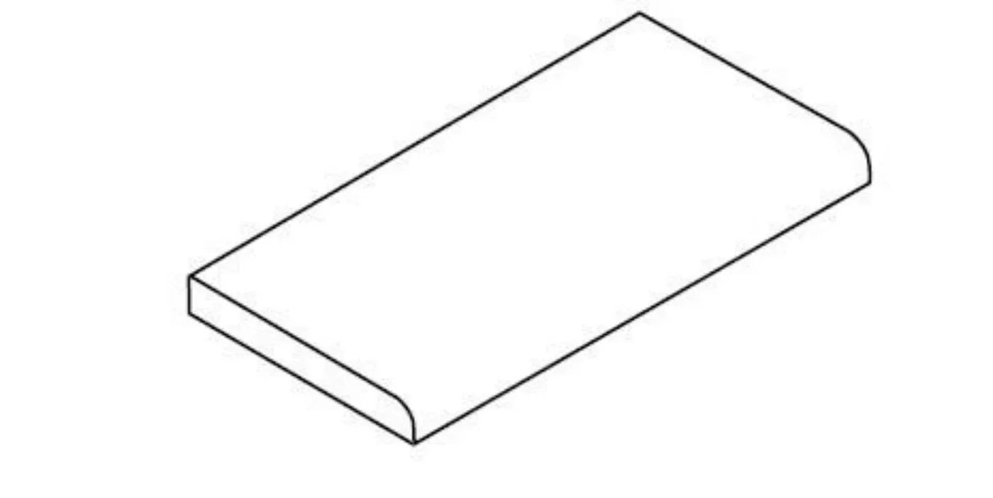 Single Long Side Bullnose Tile for seamless transitions and polished edges in interior design.