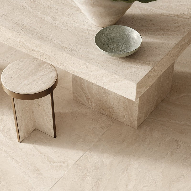 Dual Travertine Porcelain Tile porcelain tile collection by Emil Ceramica - 2 colors, 3 finishes
