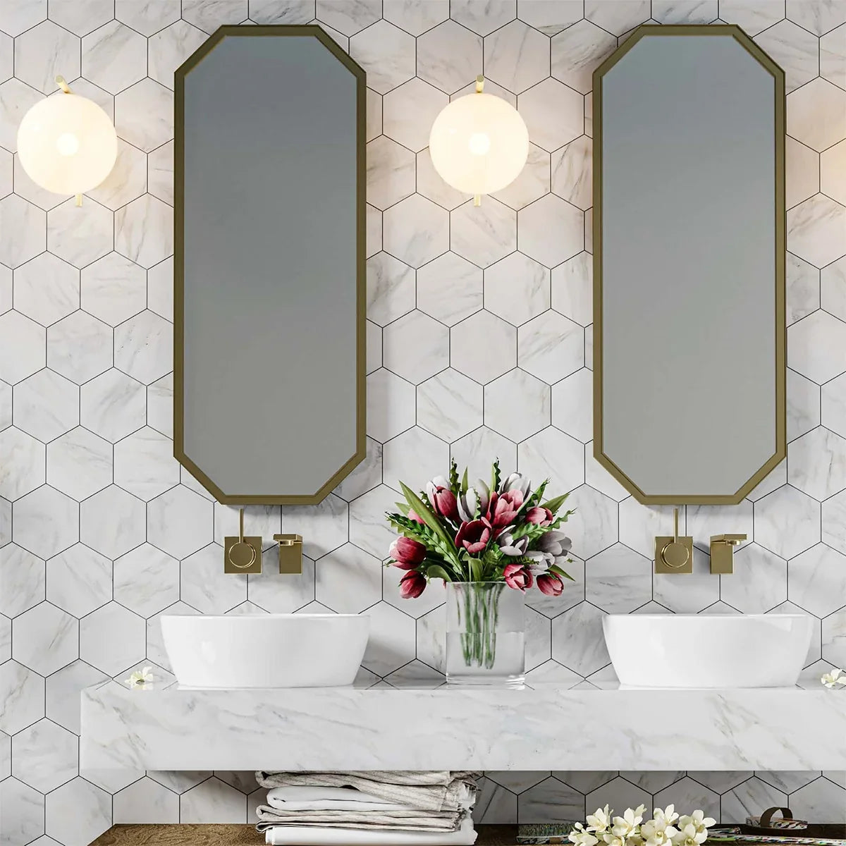 Calacatta Oliva Honed Marble collection image
