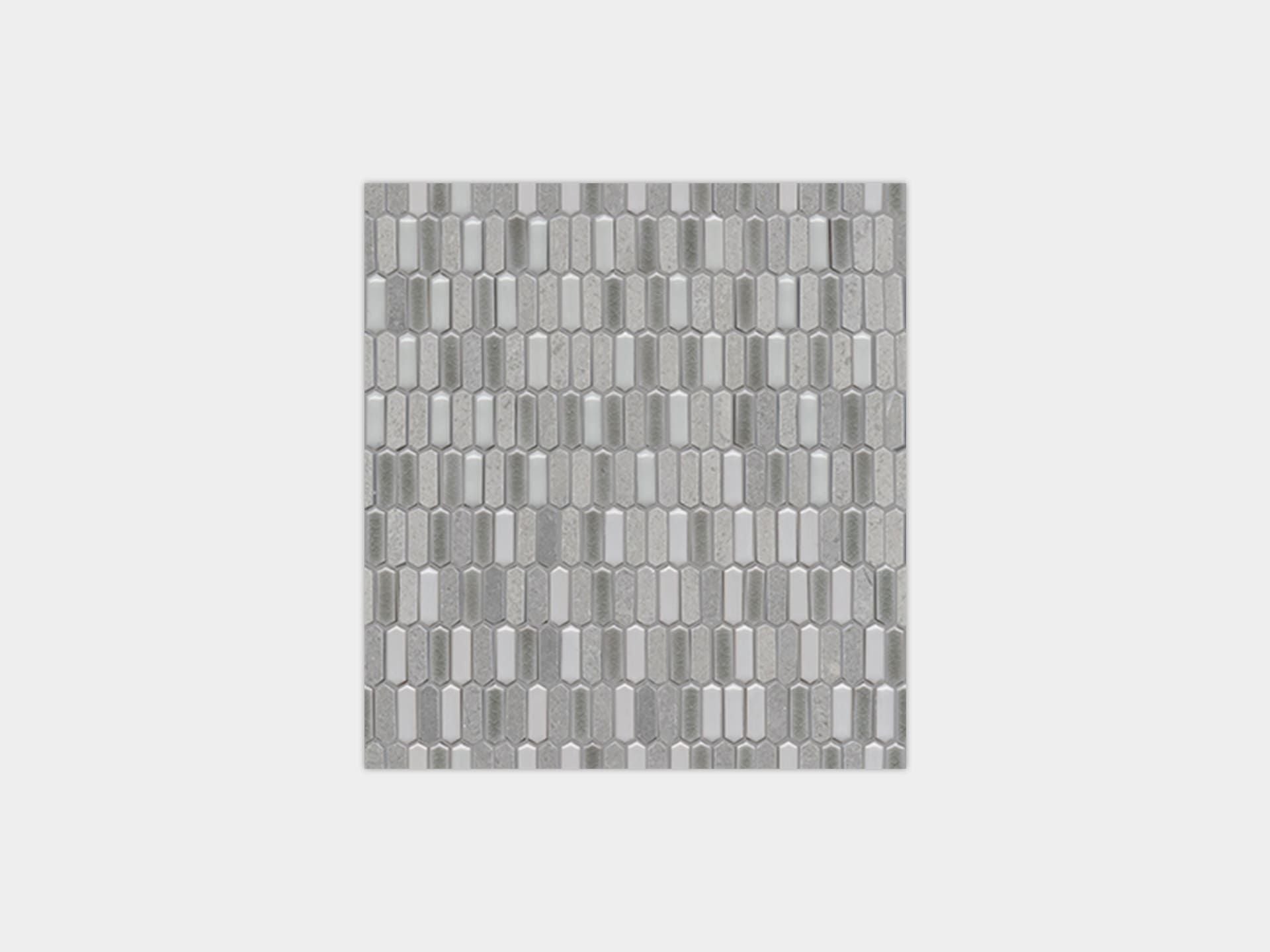 Savoya Gray Mosaic | 12x13x9-mm | gloss | Surface Group - Porcelanosa