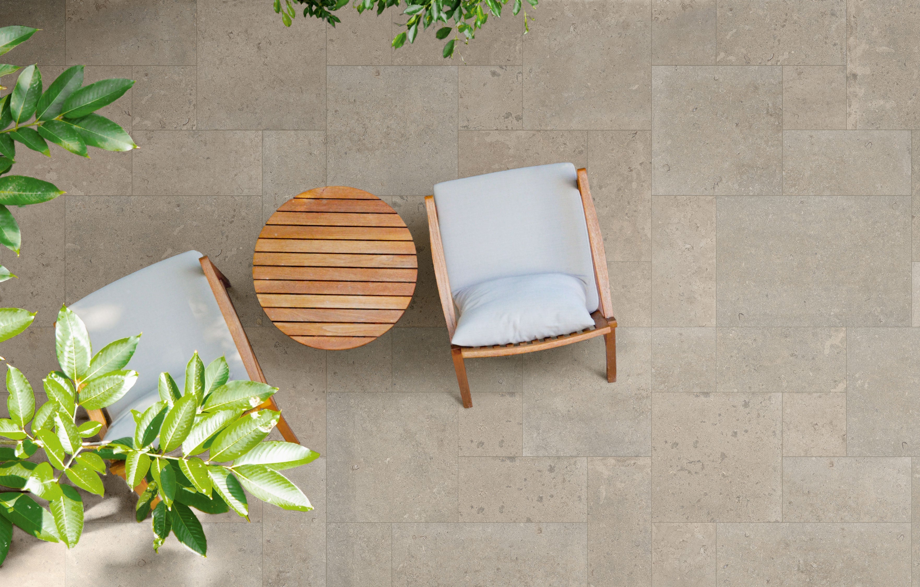 LITH: Antique Cream Paving Tile (24"x36"x20-mm | grip)