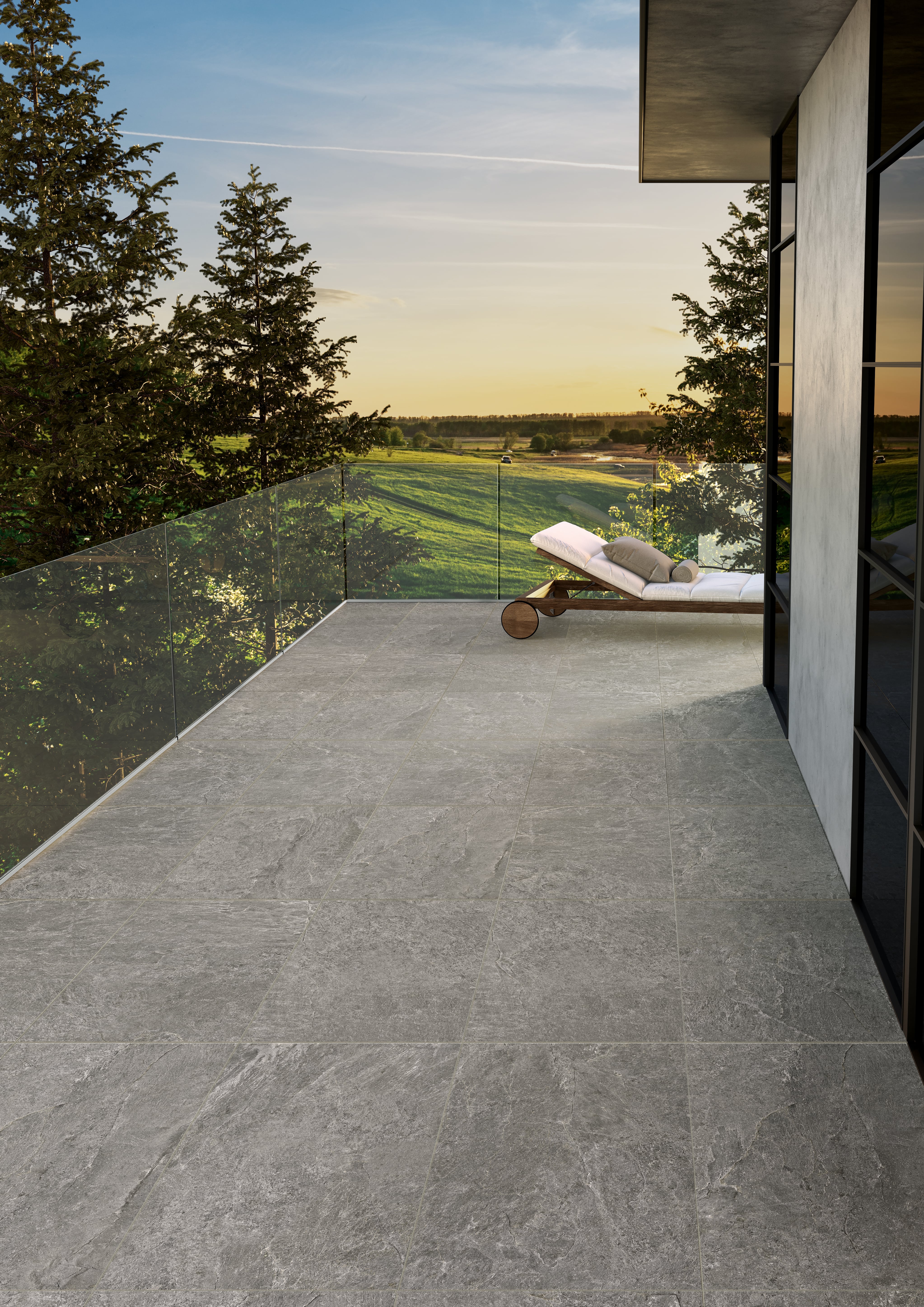 FARMHOUSE LIVING: Millstone Paving Tile (24"x48"x20-mm | grip)